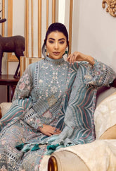 Adan Libas Luxury Bamber Chiffon 4 Piece Unstitched